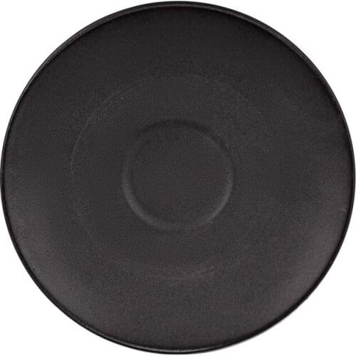 Karaca Terra Black Porcelain Turkish Coffee Cup Boxed Set with 6 Cups and 6 Saucers Tea Coffeeware Glass Drinkware