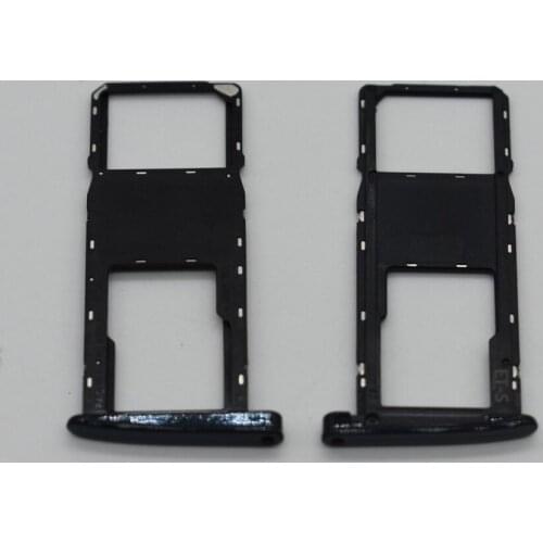 Original new SIM Card Tray For Motorola Moto G6 G6 Plus Sim Card Reader Holder Slot Single Dual Version