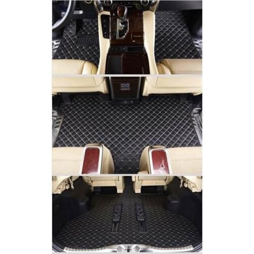 Best quality! Custom full set car floor mats + trunk mat for Toyota Alphard 7 8 seats 2021-2002 waterproof durable carpets rugs
