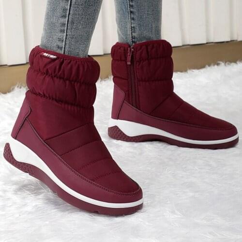 MOSHU Women's Wedge Ankle Boots