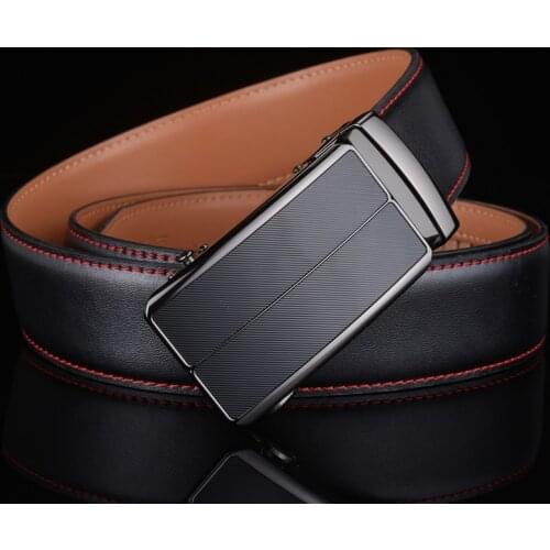 Plyesxale Real Leather Belt Men 2020 High Quality Mens Belts Cummerbunds Luxury Brand Mens Leather Automatic Formal Belt G9