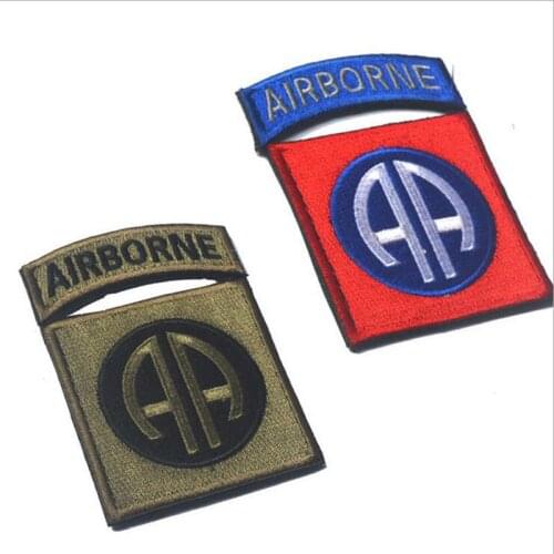 New 3d Embroidery Patch With Ring And Hook 101 Air Raid Assault Aa Military Garment Accessories Handmade Outdoor Supplies