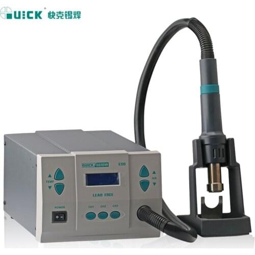 Original 1000W220/110V QUICK 861DW heat gun lead free hot air soldering station microcomputer temperature Rework Station+7nozzle