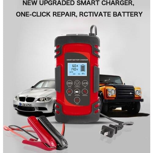 12V-24V Full Automatic Battery-chargers Digital LCD Display Car Battery Chargers Power Repair Chargers Wet Dry Lead Acid