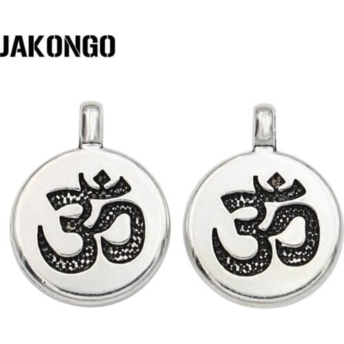 30PCS Antique Silver Plated Yoga Charms Pendants for Jewelry Making Bracelet DIY Accessories Craft 20x15mm