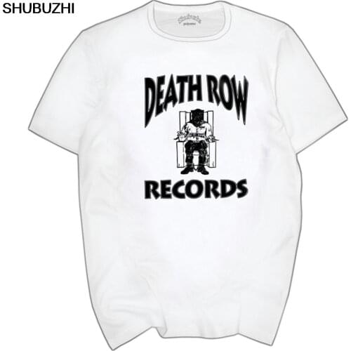 Death Row Records Shirts art Mens rock band Costumes Short mens New -shirts Records Company cotton euro size