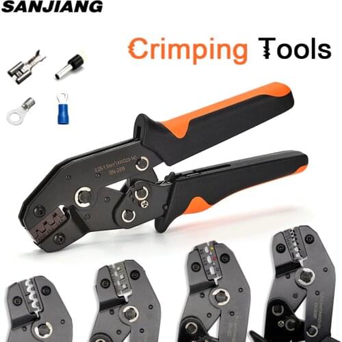 SN-28B/06WF/06/48B/02C Ratchet Wire crimping pliers DuPont Terminals Crimp Pliers mini hand tools Connectors crimper