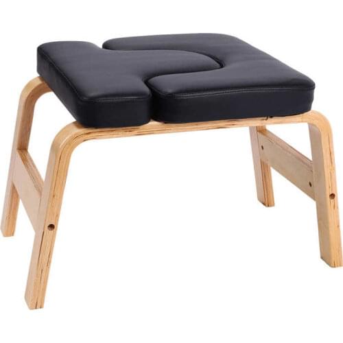 Yoga Headstand Chair Fitness Gym Yoga Inversion Chair Work Out Multifunctional Stool Wooden Benchs Portable Exercise Yoga Chair