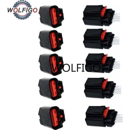 WOLFIGO For Ford Transit Mk7 Mk8 TDCI MAF Air Mass Sensor Connector Plug 3U2Z-14S411-FJAA,3W4T-14A464-VA WPT-795 WPT1241