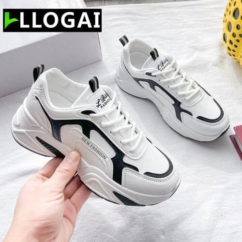 2020 dad shoes women sneakers womens fashion new sports shoes PU leather platform bottom womens shoes new womens shoes 35-40