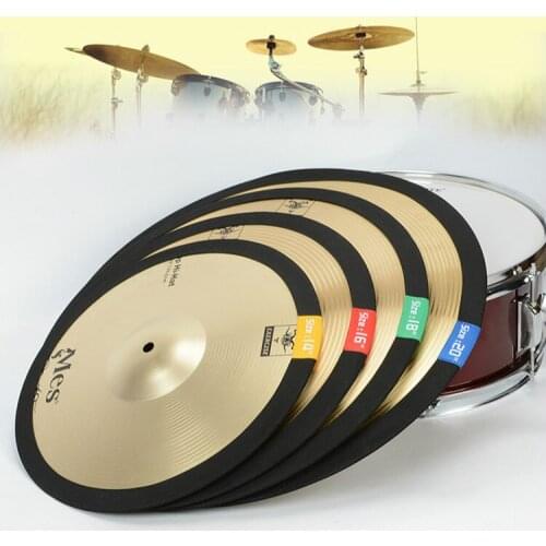 1 Pcs Elastic belt Dampener Drumming Practice Pad Cymbal Mute Practice Silencer Pad Drum Kit Parts Accessories