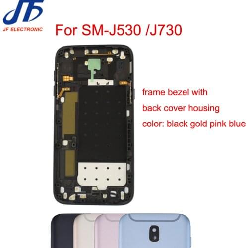 5Pcs/lot Replacement For Samsung Galaxy J3 J5 J7 Pro 2017 J730 J530 J330 Back Battery Cover Housing Rear Frame Bezel Door parts