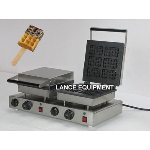 110v/220v double heads commercial waffle stick maker machine