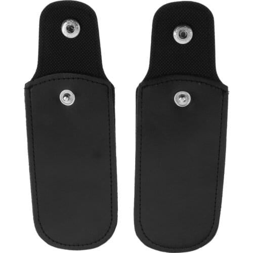 2 Pieces 10 Hole Harmonica Artificial Leather Cases for Harmonica Parts