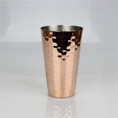 20pcs Hammered Copper Mug 350ml 12oz Stainless Steel Plated Moscow Mule Mugs For Fruit Juice Beer Liquor Cup ZA6744