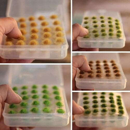 50pcs Model Scene Simulation Craft Flower Cluster DIY Miniature Landscape Material