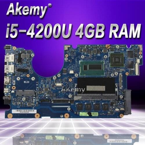 Akemy UX32LN Motherboard REV2.0 i5-4200U 4G Memory GT840M For Asus UX32LN UX32L Laptop motherboard UX32LN Mainboard test ok