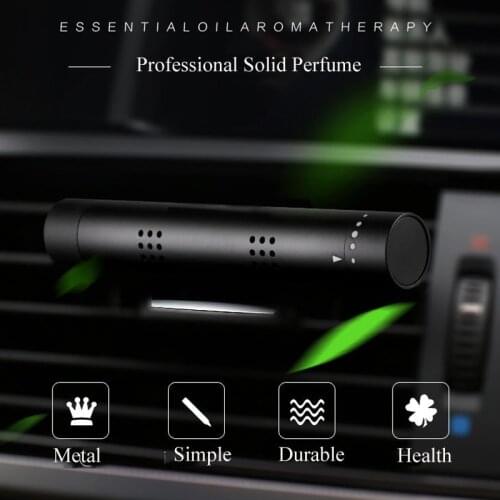 Auto Truck Aromatherapy Essential Oil Bulk Perfume Car Air Freshener Vent Fitting Solid Perfume Vent Diffuser 3 Free Aroma Stick
