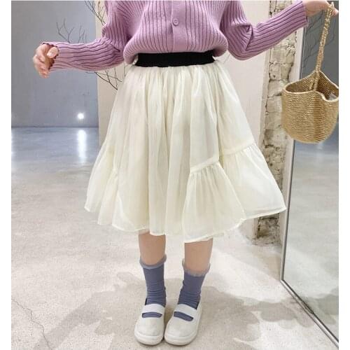 Childrens Sweet Half Skirt Summer Girl A Version Long Skirt Childrens Skirt Childrens Clothing
