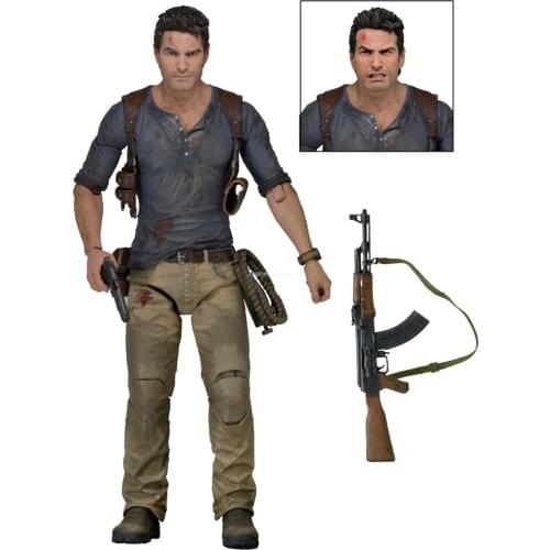 18cm Uncharted 4 A thief’s end Nathan Drake action figure toys Christmas gift doll with box