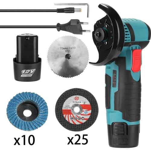 19500rpm Electric Grinding Tool Multifunctional Cutter for Cutting Polishing Ceramic Tile Wood Stone Steel with 2 Battery