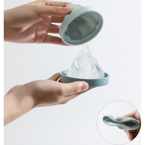 Ice Cube Mold Silicone DIY Snow Mountain Shape Ice Making Mold Iceberg Mold Ice Cream Tray Popsicle Maker Kitchen Tool