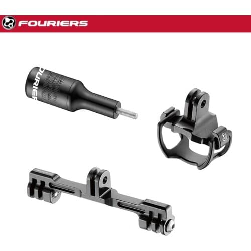 FORURIERS Road MTB Bike Computer Mount Holder Light Torch Flashlight Clip Bracket Adapter For GoPro Mount