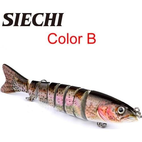Lures Piece Artificial Tackle Bait 12cm 19g 8 Segment 10 color For Fishing Sea Fishing