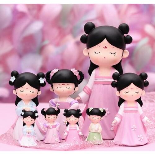Court Style Gege Doll Creative Ornaments Antique Beauty Ornaments Hanfu Girl Heart Boy Girl Birthday Gift Home Decoration