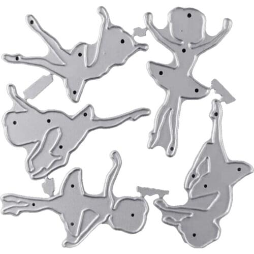 Ballet Girl Metal Cutting Dies Stencil DIY Scrapbooking Album Paper Card Template Mold Embossing Decoration