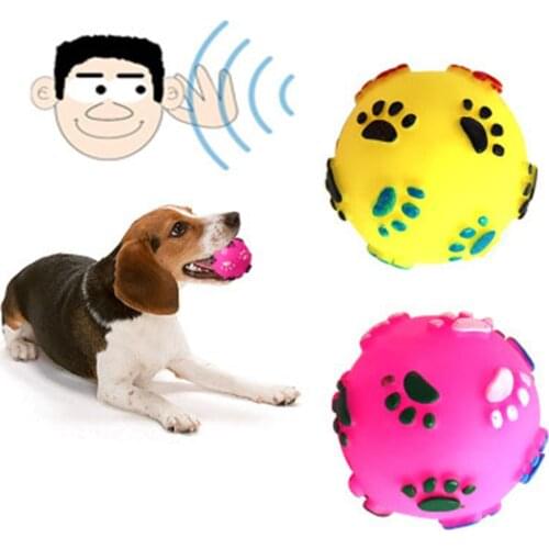 Soft Pet Dog Toys Pets Dog Puppy Cat Ball Teeth Chew Toys Dogs Toys Squeaking Pet Dog Tooth Clean Ball Toys Squeaky Toy