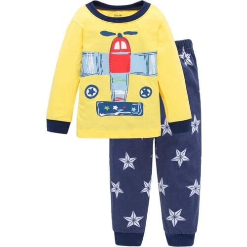 New Winter Cotton Kids Pyjamas Clothing Suit Boy Girl Sleepwear Animal Cartoon Nightwear Pajama Set Baby Inflant Toddler Clothes