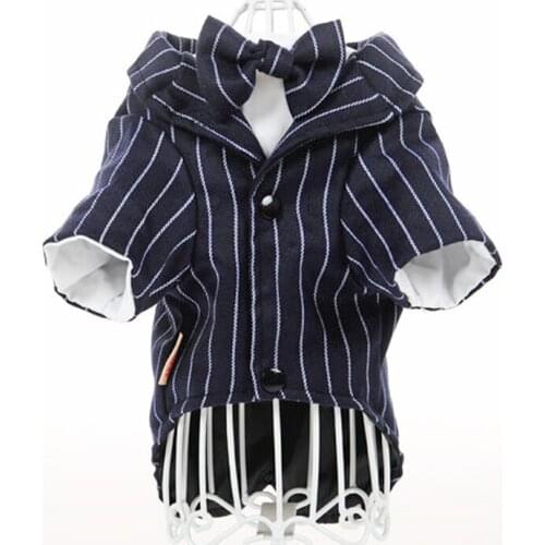 Pet Dog Cat Clothes Prince Wedding Suit Tuxedo Bow Tie Puppy Coat 4 Sizes For Small medium Dog