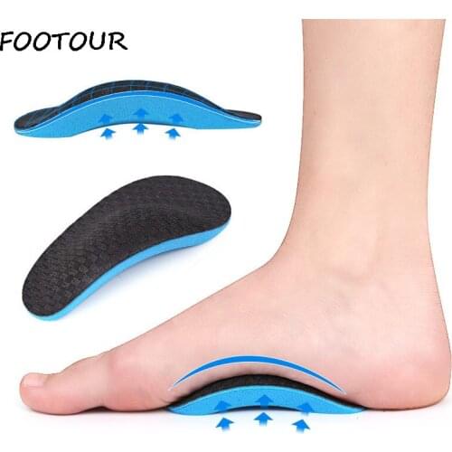 FOOTOUR Arch Support Orthopedic Insoles for Shoes Inserts EVA Corrector Flat Feet Plantar Fasciitis Pain Relief Foot Care Pads