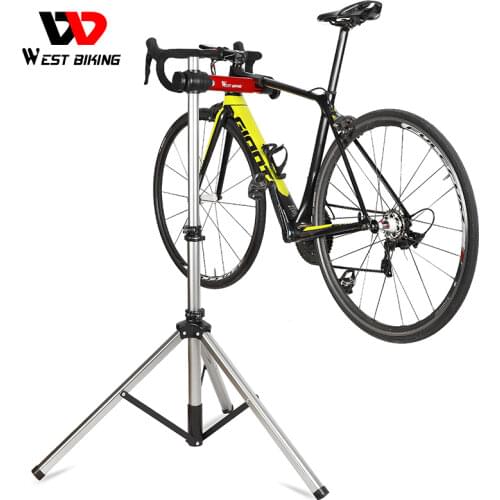 WEST BIKING Bike Repair Stand Professional Parking Racks Adjustable Fold Bicycle Repair Tools Aluminum Alloy Bike Display Stand