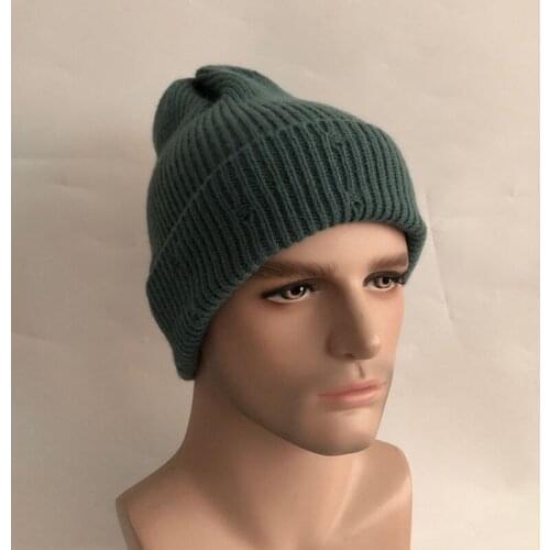 Casual New Winter Hat Solid Wool Blend Beanies Hats For Women Spring Fashion Wool Warm Skullies Beanies Hats Caps For Men Women