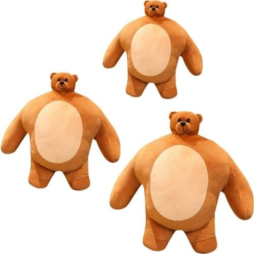 Chubby Plushie Bear Plush Toy, Soft Plush Pillow Doll Figurine, Soft Toys Girl Plush Toys, Baby Accompany Sleep Toy,Love Y4UD