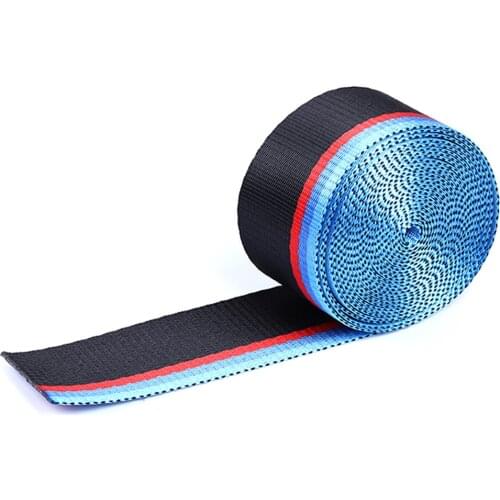 For BMW 3.8 Meter/roll Seat Belt M Strip Racing Harness Ribbon Auto Safety Webbing 1 3 5 6 7 X5 X6 E46 E39 E36 E90 F10 F30