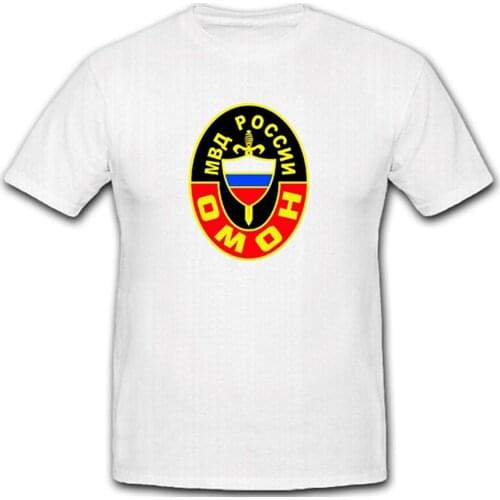 2019 New Brand Cheap Sale 100 % Cotton Russian Special Forces Military Omon Russia Badge Graphic Shirts