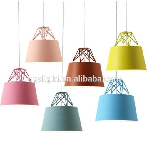 Nordic Macaron Chandelier Modern Minimalist Personality Creative Design Aluminum Alloy Iron Chandelier For Indoor Hanging Lamp