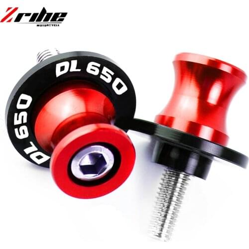 CNC Motorcycle Frame Stands 8MM Screws sliders Swingarm Spools Slider M8 For Suzuki DL650 DL 650 V-Strom 2002- 2014 2015 2016