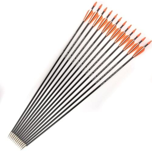31 Inches Fiberglass Arrow Spine 700 Diameter 7mm for Recurve /Long Bow Outdoor Practice Archery Hunting Shooting