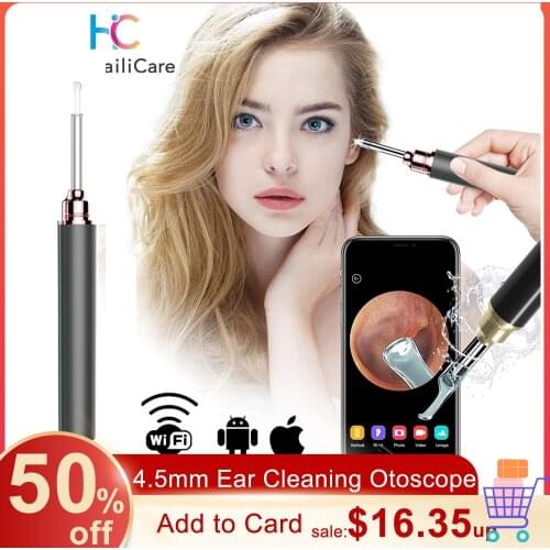 Smart Visual Ear Sticks Endoscope Earpick Wireless In Ear Cleaning Endoscope Spoon Ear Nose Otoscope Ear Cleaner Ear Care Tools