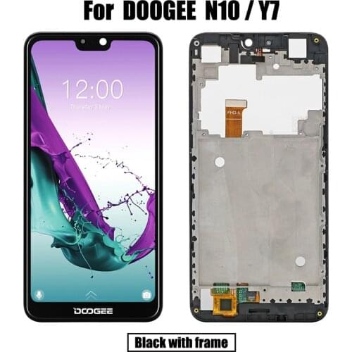 100% Original 5.84 inch LCD&Touch Screen Digitizer with frame Display module Replacement Parts For DOOGEE N10/Y7 LCD Cellphone