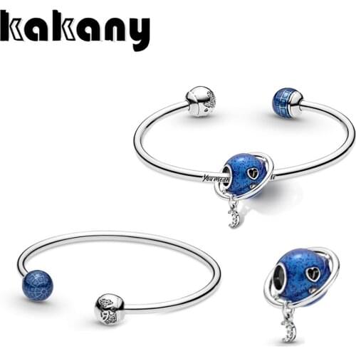 Kakany2020 Brand New High Quality 100% 925 Silver Original Interstellar Series Planet Route Bracelet Fashion Women Diy Charm Set
