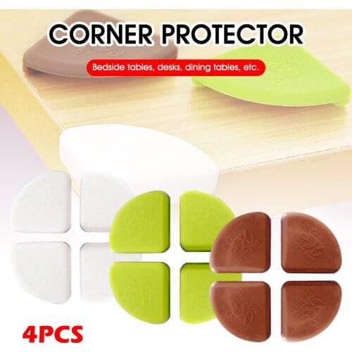 4Pcs/set Baby Safe Table Corner Protector Soft Desk Corner Guards Edge Protection Kids Multicolor Security Anticollision Strip