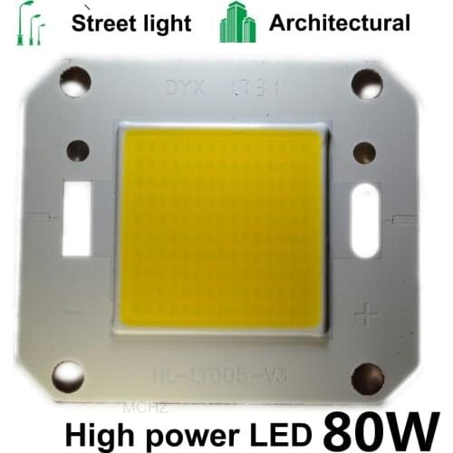 5PCS LED COB Beads Chip High Power Brightness 80W Outdoor Wall Lamps Floodlights Street Lights Outdoor Landscape Lighting