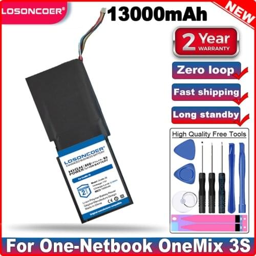 LOSONCOER 13000mah Good Quality Battery For One-Netbook OneMix 3S OneMix3S 506480