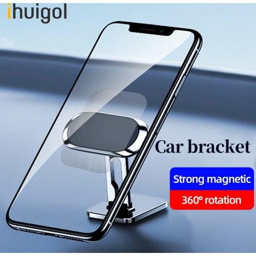 Ihuigol Car Magnetic Holder 360 Adjustable Magnet Mount Universal Cell Phone Stand GPS For iPhone 12 11 Pro Max X Xiaomi Samsung