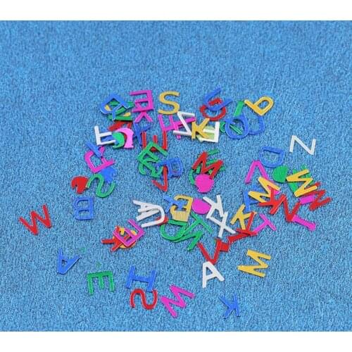 75g 17,500pcs 6mm Mixed Colors Letters Beads For Wedding Bridal Party Holiday Throwing Confetti Table Decoration Sprinkles